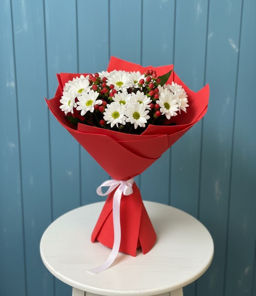 Букет цветов из: Хризантемы в Поселке имени Дзержинского