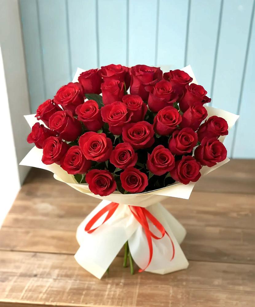 Букет 29 Красных роз в Поселке имени Дзержинского