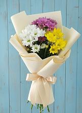 Букет цветов из:  Хризантемы в Поселке имени Дзержинского