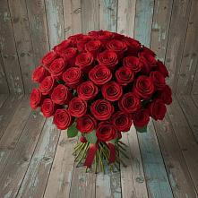 Букет 55 Красных роз Фридом #REPLACE_PRED# Поселке имени Дзержинского