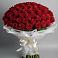 Букет 101 Красная роза Блэк Мэджик в Поселке имени Дзержинского