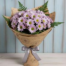 Букет цветов из:  Хризантемы в Поселке имени Дзержинского