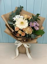 Букет цветов из:  Герберы и Хризантемы в Поселке имени Дзержинского