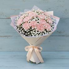 Букет цветов из:  Гвоздики в Поселке имени Дзержинского
