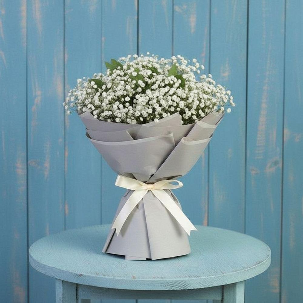 Букет цветов из: Гипсофила в Поселке имени Дзержинского