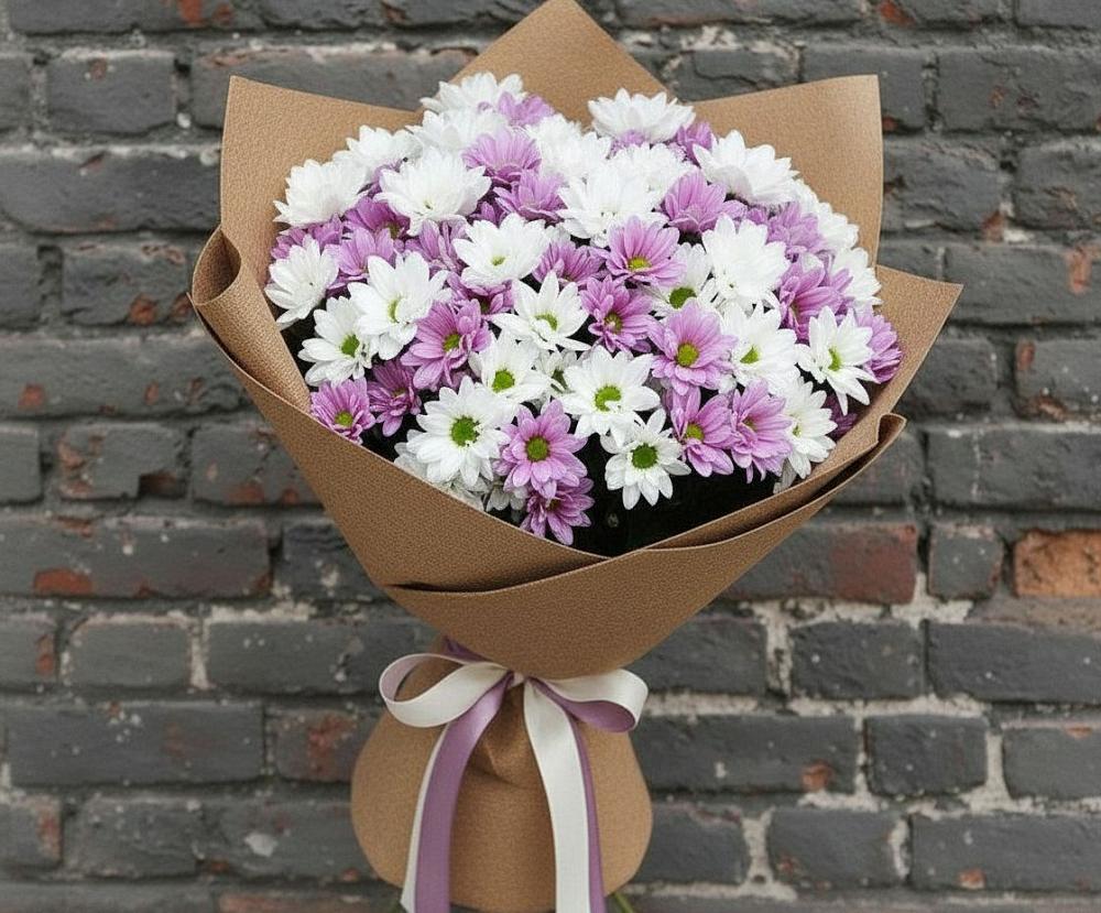 Букет цветов из: Хризантемы в Поселке имени Дзержинского