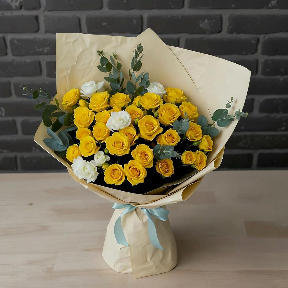 Букет цветов из: Розы в Поселке имени Дзержинского