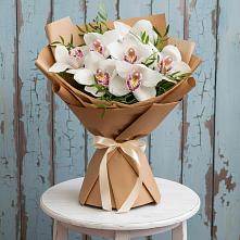 Букет цветов из:  Орхидеи и Розы в Поселке имени Дзержинского